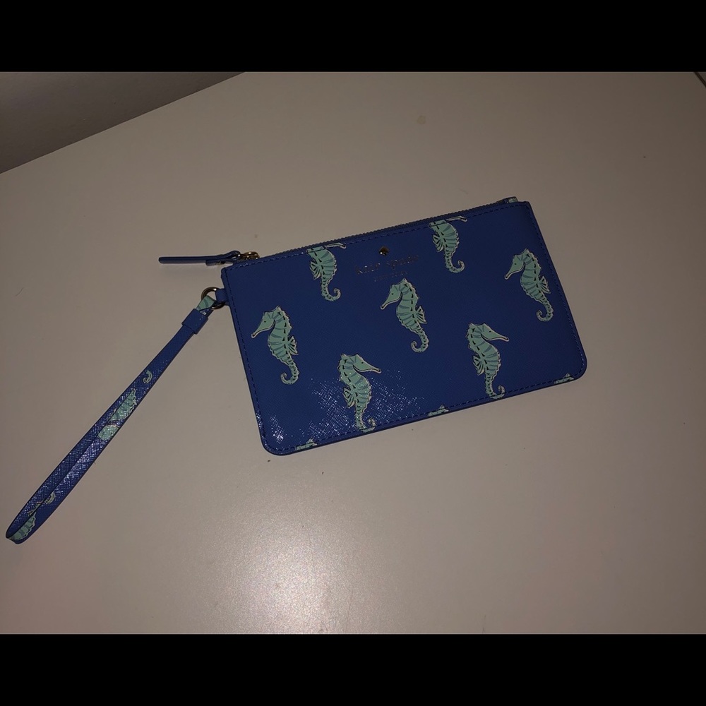 Kate spade seahorse wristlet